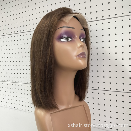 Factory Lace Front Vending Hd Lace Bob Blonde Indian Woman Human Hair Wig